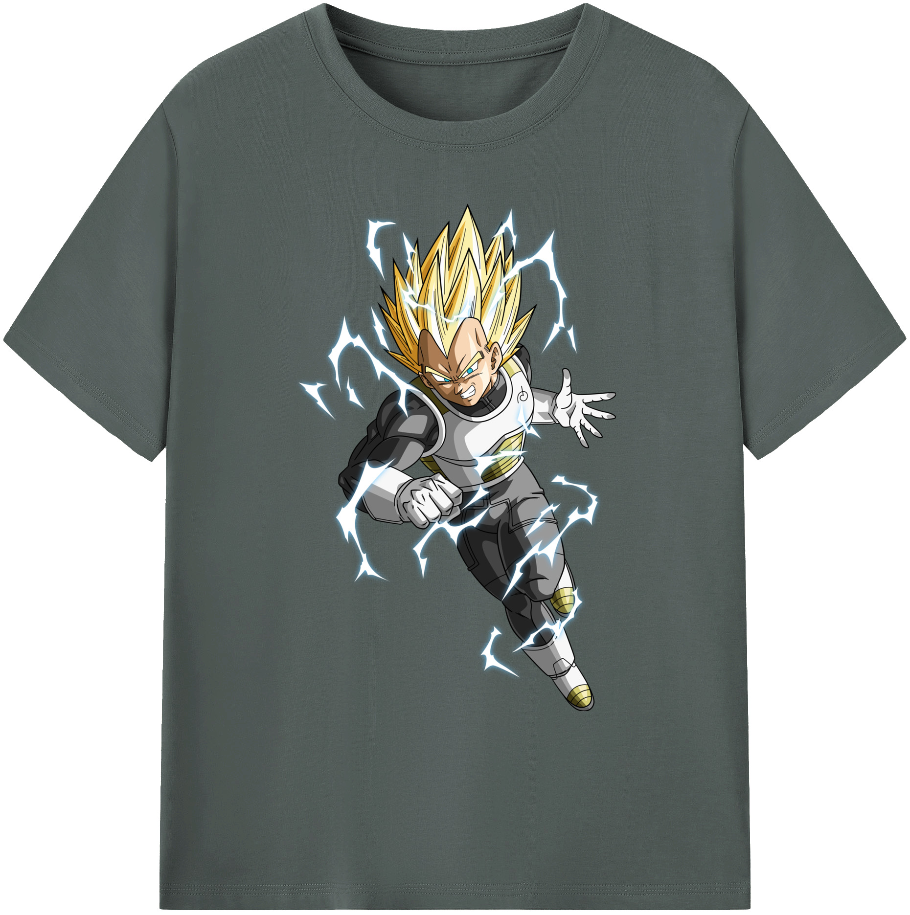 （画像用） ドラゴンボール ベジータ四世（Bejīta Yonsei）DRAGON BALL Vegeta IV 綿100％ メンズ半袖Tシャツ｜肌触りやわらか＆通気性